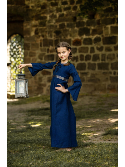 Trollfelsen Mittelalter Gewandung Leonardo Carbone Kinderkleid Piccola Donna Blau1 Trollfelsen Mittelalter Gewandung Leonardo Carbone Kinderkleid Piccola Donna Blau1